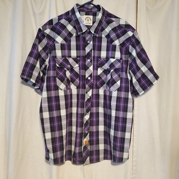 Dubinik Other - Men's purple and black Dress Shirt